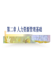 第二章人力资源管理基础