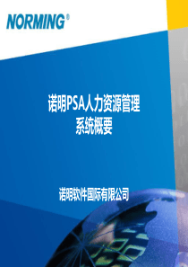 诺明人力资源管理系统功能及方案