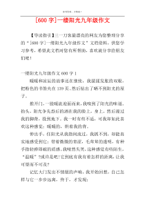 [600字]一缕阳光九年级作文