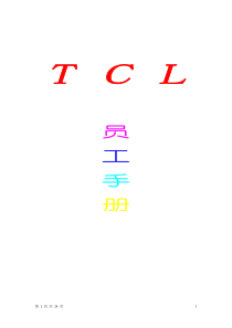 TCL2011员工手册