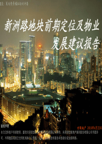 世联_深圳新洲路地块前期定位及物业发展建议报告_98P_XXXX年