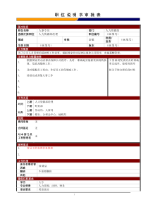 某大型电子公司薪酬福利职位说明书