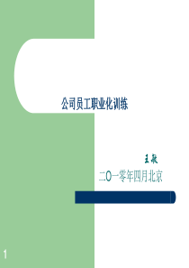 新员工职业化培训