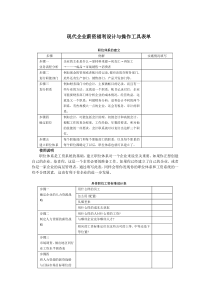 现代企业薪资福利设计与操作工具表单