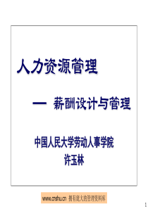 中国人民大学薪酬设计与管理讲义--ligongwww