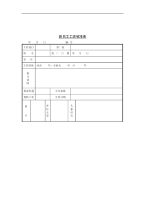 第五节 新员工工资核准表
