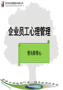 I-6、人力资源管理之企业员工心理管理