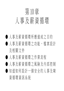 人事及薪资循环（PPT16页）