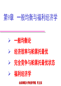 第9章一般均衡论与福利经济学
