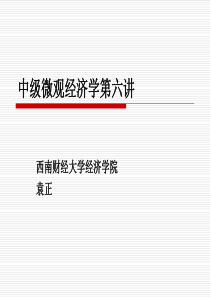 第六讲价格变化的福利效应