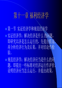 第十一章福利经济学