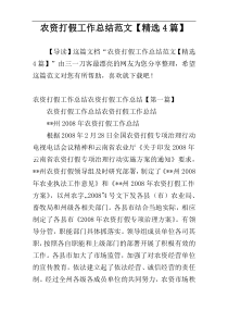 农资打假工作总结范文【精选4篇】