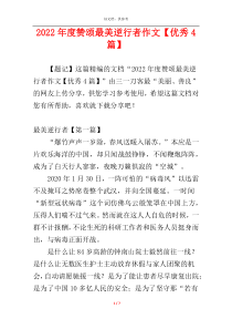 2022年度赞颂最美逆行者作文【优秀4篇】