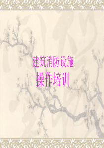 建筑消防设施操作培训资料培训课程