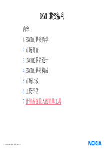 北京NOKIA薪资方案