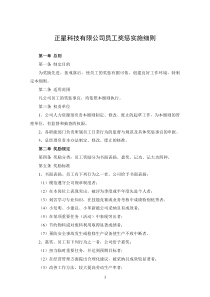 员工奖惩实施细则