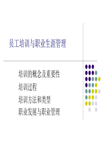 【培训课件】员工培训与职业生涯管理
