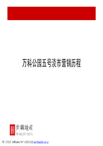 万科公园五号淡市营销历程