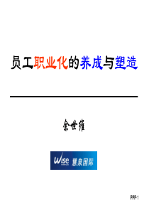 中国员工职业化的养成与塑造