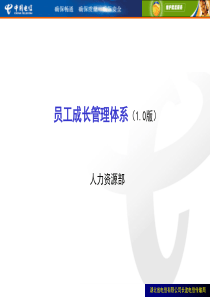 中国电信员工管理体系（PPT68页)