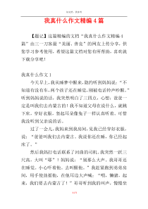 我真什么作文精编4篇