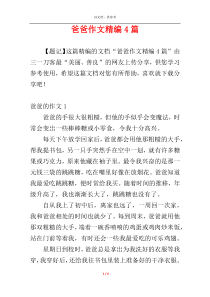 爸爸作文精编4篇