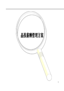 晶报薪酬管理方案