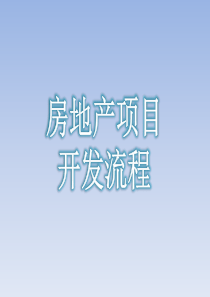 房地产项目开发流程