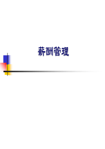 薪酬管理（PPT 125页）