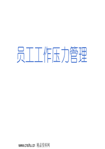 员工工作压力管理(ppt170)