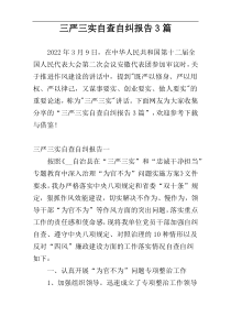 三严三实自查自纠报告3篇