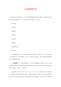 员工素质结构分析