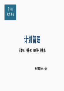 房地产项目计划管理（PPT45页)