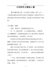 小河的作文精选4篇