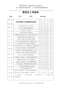 管理员工考核表(1)(1)