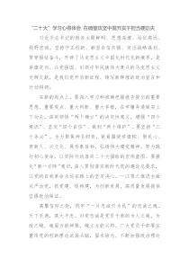 二十大学习心得体会在破壁攻坚中提升实干担当硬功夫