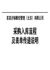 采购入库流程及表单传递