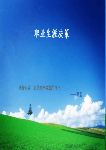 11职业生涯决策