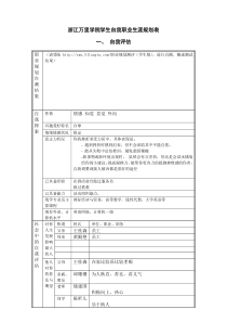 2学生自我职业生涯规划表3