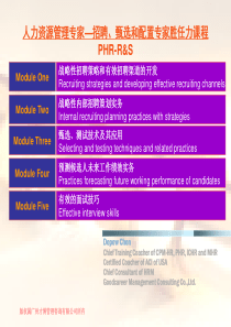 3招聘、甄选的配置专家胜任力特训营