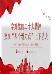 深入学习宣传贯彻党的二十大精神专题党课党建课件PPT模板