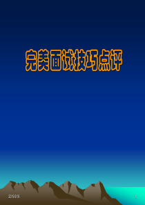 《完美面试技巧点评》