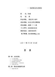 我的职业生涯规划1