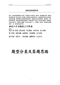 公务员面试各类题型答题思路总结（DOC50页）