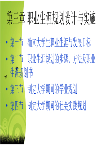 职业生涯发展规划的设计与实施
