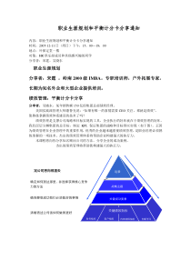 职业生涯规划和平衡计分卡分享通知