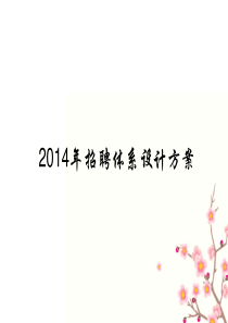 招聘XXXX年招聘体系设计方案