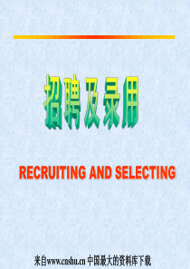 招聘及录用（PPT 32页）