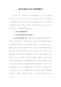 国企纪委书记2022年度述职报告