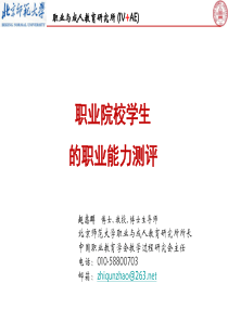 赵志群职业能力测评